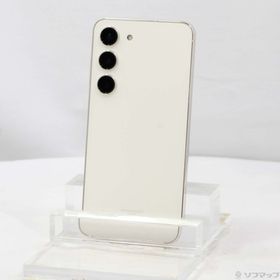 (中古)SAMSUNG Galaxy S23 256GB クリーム SCG19 au SIMフリー(269-ud)