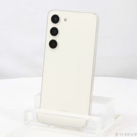 (中古)SAMSUNG Galaxy S23 256GB クリーム SCG19 au SIMフリー(276-ud)
