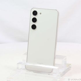 (中古)SAMSUNG Galaxy S23 256GB クリーム SCG19 au SIMフリー(377-ud)