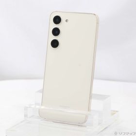(中古)SAMSUNG Galaxy S23 256GB クリーム SCG19 au SIMフリー(276-ud)