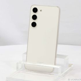 (中古)SAMSUNG Galaxy S23 256GB クリーム SCG19 au SIMフリー(352-ud)