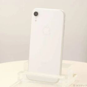 〔中古品〕 iPhoneXR 64GB ホワイト MT032J／A SIMフリー【198】