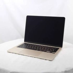 〔展示品〕 MacBook Air 13.6-inch Late-2024 MC8P4J／A Apple M3 8コアCPU_10コアGPU 24GB SSD512GB スターライト 〔15.7 Sequoia〕【258】