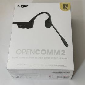 SHOKZ OpenComm2 Black SKZ-EP-000022 ブルートゥースイヤホン
