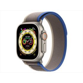 (中古) Apple Watch Ultra GPS+Cellularモデル 49mm MNHL3J/A [ブルー/グレイトレイルループ S/M]