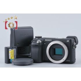 【中古】SONY ソニー α NEX-6 ブラック ミラーレス一眼カメラ シャッター回数僅少