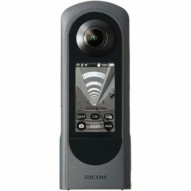 RICOH THETA X メタリックグレー 360度カメラ 2.25型 大型液晶タッチパネル 静止画撮影 手振れ補正機能搭載 内蔵メモリー46GB GPS内蔵 256433