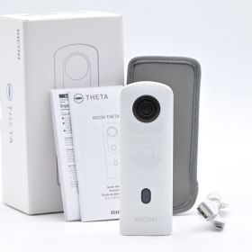 RICOH リコー THETA SC2 ホワイト 全天球カメラ 360°手振れ補正機能搭載 ビデオカメラ【中古】