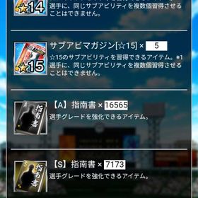 サブアビ15×5個 | プロ野球プライドのアカウントデータ、RMTの販売・買取一覧