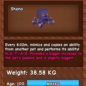 庭を成長させる ナイトメア変異 Mimic Octopus | ロブロックス(ROBLOX)のアカウントデータ、RMTの販売・買取一覧