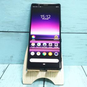 au Xperia5 SOV41 ブラック 本体 白ロム SIMロック解除済み SIMフリー 386445