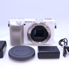 【7,430回】SONY α6100 ボディ ホワイト ILCE-6100 W SONY(ソニー) ミラーレス一眼 α6100 ボディ ブラック ILCE-6100 B 秒間11枚連写 リアルタイム瞳AF ミラーレス一眼
