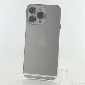 〔中古品〕 iPhone15 Pro Max 512GB ナチュラルチタニウム MU6W3J／A SIMフリー【295】