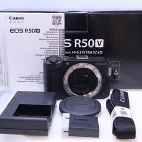 【1,000回以下】Canon EOS R50V ボディ ブラック キヤノン デジタル一眼カメラ