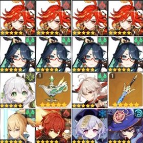 引退！マーヴィカ完凸+千烈の日輪+閑雲完凸+鶴鳴の余韻 | 原神のアカウントデータ、RMTの販売・買取一覧