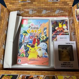 帰ってきた名探偵ピカチュウ ふわもふフィギュア、プロモカード付き 新品未開封