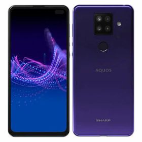 【中古】【安心保証】 AQUOS sense4 plus SH-M16[128GB] SIMフリー パープル mineo版