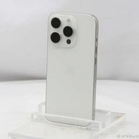 〔中古品〕 iPhone15 Pro 256GB ホワイトチタニウム MTUD3J／A SIMフリー【247】