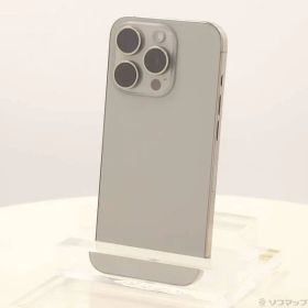 〔中古品〕 iPhone15 Pro 256GB ナチュラルチタニウム MTUF3J／A SIMフリー【196】