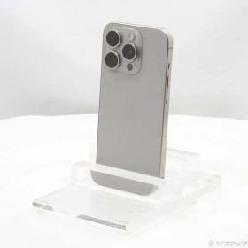 〔中古品〕 iPhone15 Pro 256GB ナチュラルチタニウム MTUF3J／A SIMフリー【295】