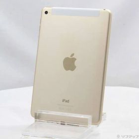 〔中古品〕 iPad mini 4 128GB ゴールド MK782J／A auロック解除SIMフリー【344】