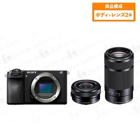 ソニー α6700 ILCE-6700 ボディ ブラック + ダブルズームレンズセット E PZ 16-50mm F3.5-5.6 OSS SELP1650 + E 55-210mm F4.5-6.3 OSS デジタル一眼レフ SONY