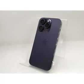【中古】【赤ロム保証あり】Apple au 【SIMフリー】 iPhone 14 Pro 256GB ディープパープル MQ1E3J/A【東池袋1丁目】保証期間1ヶ月【ランクC】