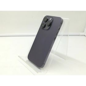 【中古】Apple docomo 【SIMフリー】 iPhone 14 Pro 128GB ディープパープル MQ0F3J/A【札幌】保証期間1週間【ランクB】