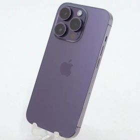 【中古】SIMフリー Apple iPhone14 Pro 128GB Deep Purple A2889 MQ0F3J/A【N】 外観ランクC
