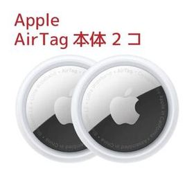 Apple AirTag本体 ×2コ 美品 キーホルダー付き