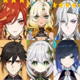 🔥最安值（原神）💫★5×6マーヴィカ+シロネン+ 鍾離+ヌヴィレット➕ナヒーダ➕ 夜蘭 | 原神のアカウントデータ、RMTの販売・買取一覧