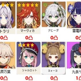 5×5Asia サーバ マーヴィカ+シトラリ +雷電將軍+楓原万葉+ナヒーダ | 原神のアカウントデータ、RMTの販売・買取一覧