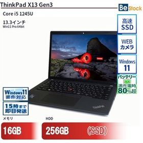 中古 ノートパソコン Lenovo レノボ ThinkPad X13 Gen3 21BQS2CG0J Core i5 メモリ：16GB 6ヶ月保証