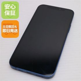 アイフォーン(iPhone)の良品中古 SIMフリー iPhone12 128GB ブルー M666(スマートフォン本体)