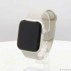 【中古】Apple(アップル) Apple Watch SE 第2世代 GPS 44mm スターライトアルミニウムケース スターライトスポーツバンド 【348-ud】