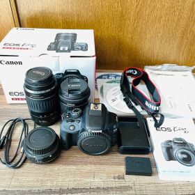 Canon EOS kiss X7 一眼レフカメラ 3種レンズ 元箱付き