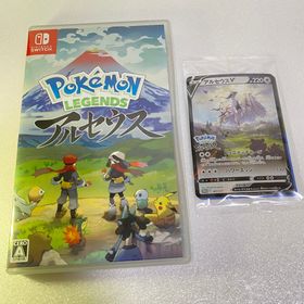 ポケモン(ポケモン)のポケモンレジェンズ アルセウス Switch アルセウスV カード 2点セット(家庭用ゲームソフト)