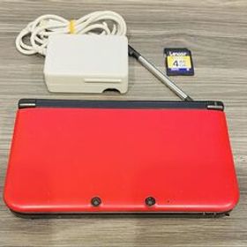 ニンテンドー3DSLL レッドブラック 本体動作品 送料無料 付属品付き Nintendo 任天堂