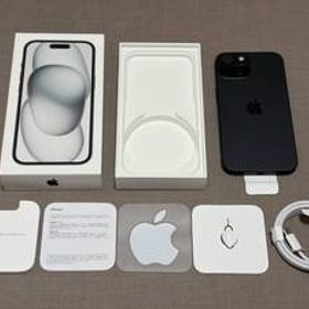 【極美品/付属品未使用】アップル Apple iPhone 15 128GB ブラック Black SIMフリー [MTMH3J/A]【即決あり】
