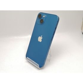【中古】Apple SoftBank 【SIMフリー】 iPhone 13 128GB ブルー MLNG3J/A【津田沼】保証期間１ヶ月【ランクC】