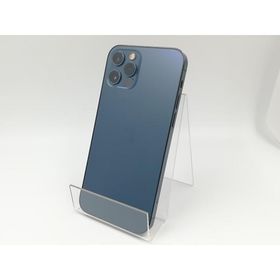 【中古】Apple docomo 【SIMロック解除済み】 iPhone 12 Pro 128GB パシフィックブルー MGM83J/A【千葉】保証期間１ヶ月【ランクC】