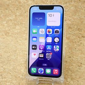 【中古】国内版 SIMフリー iPhone 13 mini 128GB スターライト 白 MLJE3J/A 本体 一括購入(QGA1055-1)