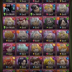 水篠旬必殺マックス。ベル必殺マックス。新魔神王必殺5 | グラクロのアカウントデータ、RMTの販売・買取一覧