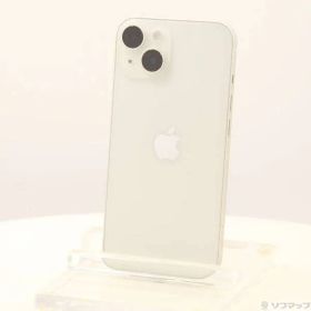 〔中古品〕 iPhone14 128GB スターライト MPUQ3J／A SIMフリー 〔ネットワーク利用制限▲〕【344】