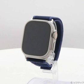 〔中古〕Apple(アップル) 〔展示品〕 Apple Watch Ultra 2 GPS + Cellular 49mm チタニウムケース ブルーアルパインループ〔344-ud〕