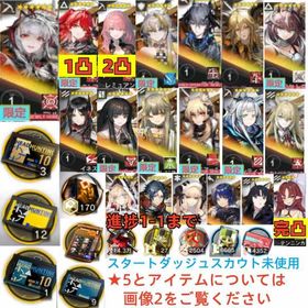 石174020個+10連券3枚 +券12枚+ウィシャデル+新約+レミュアン+シュウ+ロゴス+キリン | アークナイツのアカウントデータ、RMTの販売・買取一覧
