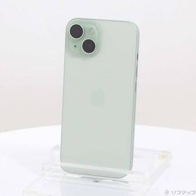 〔中古〕Apple(アップル) iPhone15 128GB グリーン MTMM3J／A SIMフリー〔349-ud〕