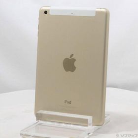〔中古〕Apple(アップル) iPad mini 3 16GB ゴールド MGYR2J／A docomo〔348-ud〕