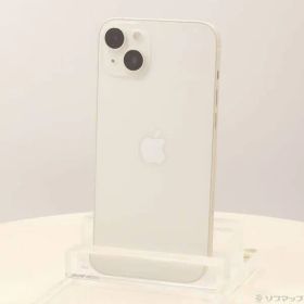 〔中古品〕 iPhone14 Plus 256GB スターライト MQ4L3J／A SIMフリー【348】