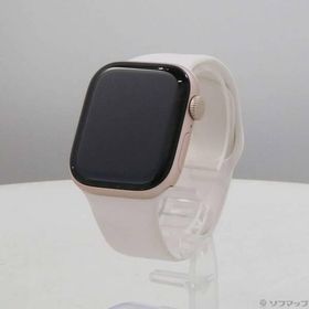〔中古〕Apple(アップル) 〔展示品〕 Apple Watch Series 10 GPS 42mm ローズゴールドアルミニウムケース ライトブラッシュスポーツバンド〔198-ud〕